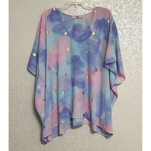 Buddy Love Multicolor Star Print Blouse